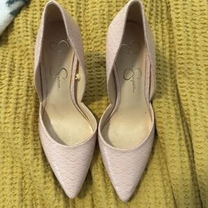 Jessica Simpson Blush Textured Heels